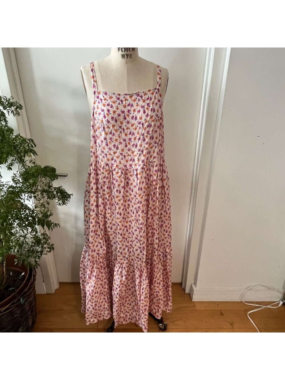 NO. 6 STORE Floral Maxi Peasant Dress Size Large‎
